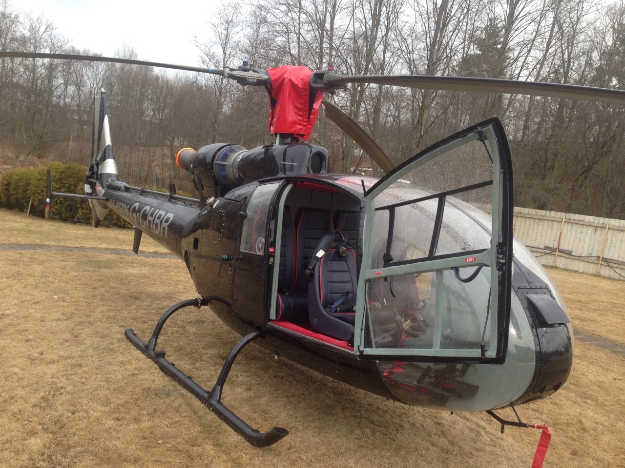 салон вертолета Eurocopter AS341 Gazelle